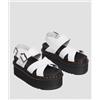 DR. MARTENS Dr.Martens Sandali Voss II Athena Leather Strap Platform Bianchi Donna