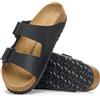 Birkenstock Sandali Arizona Saffiano Neri Uomo Calzata Stretta