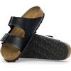 Birkenstock Sandali Arizona Birko Flor shiny lizard black Donna Calz.Stretta