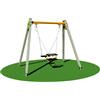Giochipark Altalena Love 954 genitore bimbo acciaio doppio sedile piano/gabbia H240cm