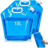 YEWCEP 2 taniche per acqua, 10 l, sacchetti portatili, a prova di perdite, per campeggio, escursionismo, picnic