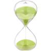 SuLiaoClessidra Verde Grande 60 Minuti Timer, Clessidra Vetro Bambini Aule Casa Scrivania Ufficio