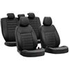 Lampa 54665 Luxury-Leatherette, Set Fodere Coordinate in Pelle Sintetica - Nero