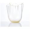 Venini Decorazione Vaso Fazzoletto Frozen foglia oro Donna Venini