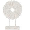 BigBuy Home Scultura Bianco Beige Anello 25,5 x 9,5 x 37 cm