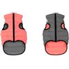 AiryVest Piumino Revers Corallo/Grigio XS22 cm per Cani