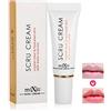 Brrnoo Gel Scrub Esfoliante, 12g Idrata e Rimuove la Pelle Morta, Scrub Esfoliante per Labbra Beauty lip Rimozione Horniness Water Science gel White Professionale Propoli Idratante Cosmetici Guasto Remover