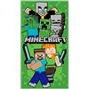 Jerry Fabrics Asciugamano da bagno per bambini, telo da bagno, telo da spiaggia, telo da doccia, per ragazze e ragazzi, 100% cotone, 70 x 140 cm (Minecraft)