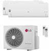 lg Condizionatore LG DUALCOOL Libero Smart dual split 9000+12000 BTU inverter A+++ wifi unità esterna 5.2 kW codice prodotto MU3R19.U23/S09EC.NSJS_1/S12EC.NSJS_1