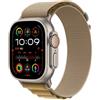 Apple Watch Ultra 2 GPS + Cellular 49mm Cassa in Titanio con Tan Alpine Loop Large
