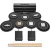 POGOLAB Batteria Elettronica, Batteria Elettrica Wireless Bluetooth, Due Altoparlanti Stereo, Pedale, Bacchetta, 10 Ore Autonomia, Roll Up Drum Pad per Principianti Divertimento(modello)