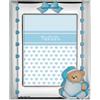 Nanan Portafoto in Argento ORSO CUORE AZZURRO 130x180 mm Cornice Porta foto