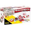 Idena 40214 - Registratore di Cassa con funzioni realistiche di Suono e Luce, Cassa supermercato, Giocattolo per Bambini per Imparare e Giocare interattivo, Rosso, Bianco, Grigio