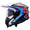 LS2, Casco Moto Cross EXPLORER CARBON FRONTIER II Gloss White Blue, S