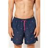 Calzedonia Boxer In Fantasia Uomo Costume Formentera Blu