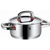 WMF Premium One - Casseruola bassa con coperchio, in acciaio INOX 18/10, 16 cm