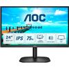 AOC B2 24B2XH Monitor PC 60,5 cm (23.8') 1920 x 1080 Pixel Full HD LED Nero