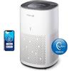 Clean Air Optima Purificatore d'aria intelligente con ionizzatore HEPA CA-505 Smart | bianco/grigio