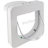 PetSafe Petporte Smart Flap - Gattaiola con Microchip per Gatti, Porticina per Gatti Entrata Uscita, Chiave è il Microchip del tuo Gatto - Bianco