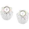 Prime-Line Prime Line MP54260 - Maniglie universali per rubinetto caldo e freddo, altezza 1-5/8 cm, in acrilico trasparente, confezione da 2