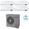 Samsung Climatizzatore Condizionatore Samsung WINDFREE AVANT R32 Wifi Quadri Split Inverter 9000 + 9000 + 9000 + 9000 BTU con U.E. AJ080TXJ4KG/EU NOVITÁ Classe A++/A+