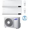 Samsung Climatizzatore Condizionatore Samsung WINDFREE AVANT R32 Wifi Dual Split Inverter 9000 + 9000 BTU con U.E. AJ052TXJ3KG/EU NOVITÁ Classe A+++/A++