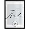 KNOR Cornice portafoto 40 x 60 cm, colore nero, cornice per poster, cornice per foto, vetro acrilico infrangibile