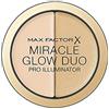 Max Factor Correttore Illuminante Miracle Glow, Duo Palette 2in1 Concealer + Highlighter, 10 Light, 11 gr
