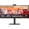 LG 34BA85QE-B Monitor PC 86,4 cm (34") 3440 x 1440 Pixel Wide Quad HD LCD Nero