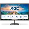 AOC V4 Q32V4 Monitor PC 80 cm (31.5") 2560 x 1440 Pixel 2K Ultra HD LED Nero