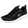 Skechers 894133 Bkw, Scarpe da ginnastica Uomo, Nero Mesh Sintetico Bianco Trim, 43 EU
