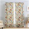 Greenland Home Astoria, tende a pannello semi-trasparenti, foderate, con fermatenda, 160 x 106,7 cm (lunghezza x larghezza), confezione da 2, colore: bianco