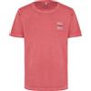 Moschino T-Shirt Uomo Tinta Unita Stone Wash Rosso