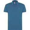 Sun68 Polo Small Stripes On Collar S/S Avio Scuro