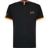 Sun68 T-Shirt Piquet Logo Fluo S/S Nero