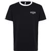 Moschino T-Shirt Uomo Tinta Unita Con Logo Nero