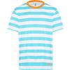 Moschino T-Shirt Uomo A Righe Bianco Azzurro