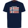 Napapijri T-Shirt a Maniche Corte Lari Blu Marine