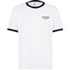 Moschino T-Shirt Uomo Tinta Unita Con Logo Bianco