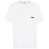 Moschino T-Shirt Uomo Tinta Unita Con Logo E Taschino Bianco