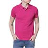 Blooker Polo manica corta in cotone piquet colore fucsia