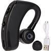Zunate Auricolare Bluetooth V9 Auricolare Singolo Business Wireless con Microfono con Cancellazione del Rumore, Auricolare Regolabile a 180 Gradi, per Camionista, Ufficio, Sport