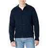 Amazon Essentials Maglione Cardigan con Colletto, vestibilità Comoda Uomo, Blu Marino, XL