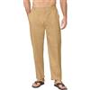 CheChury Pantaloni Lino Uomo Casual Cotone Pantaloni Estivi Uomo Pantaloni Lunghi Uomo Pantalone Spiaggia Leggeri Larghi Vacanza Pantaloni Uomo Eleganti Yoga Pantalone Beach con Coulisse e Tasche