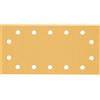 Bosch Professional 10x Carte abrasive Expert C470 con 14 fori (per Legno duro, Vernice su legno, 115x230 mm, Grana 120, accessorio Levigatrice orbitale)