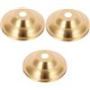 TOPBATHY 3pezzi Base Porta Lampada Ottone Supporto Stabile Per Lampadario Coppa Per Lampada Da Soffitto Design Retro E Versatile Accessorio Per Illuminazione Decorativa