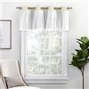 Exclusive Home Tende Catarina a strati oscuranti, oscuranti e velati con passanti, mantovana 52 x 18 cm, colore: sabbia