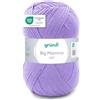Gründl Big Mamma Uni (Lana per Maglieria, Set per Uncinetto, Filato per Maglieria e Uncinetto Effetto Lana, 100% poliacrilico, 400 g / 1040 m, Spessore del Ferro: 3,5-4,5, 1 x 400 g), Purple