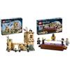 LEGO Harry Potter Castello di Hogwarts: Lezioni di Volo + Set di Club di Duello Minifigures Collezionabili Draco Malfoy, Severus Snape e Professor McGonagall 76447 + 76441