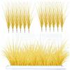 RXKFIGX 12 PCS Piante Artificiali in Plastica, Grano Finto e Erba di Grano, Arbusti Verdi per Decorazione di Ufficio e Giardinaggio